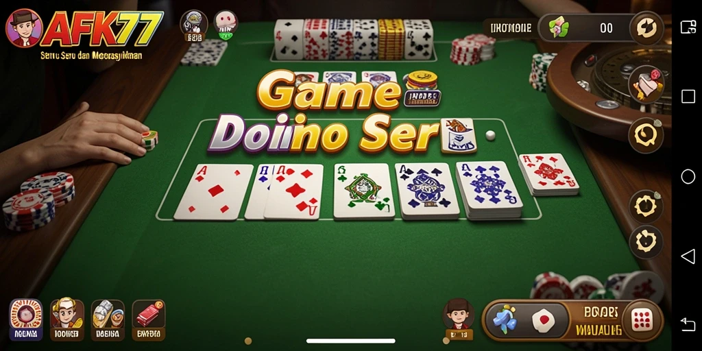 Gameplay seru dan mendebarkan di AFK77 dengan domino.