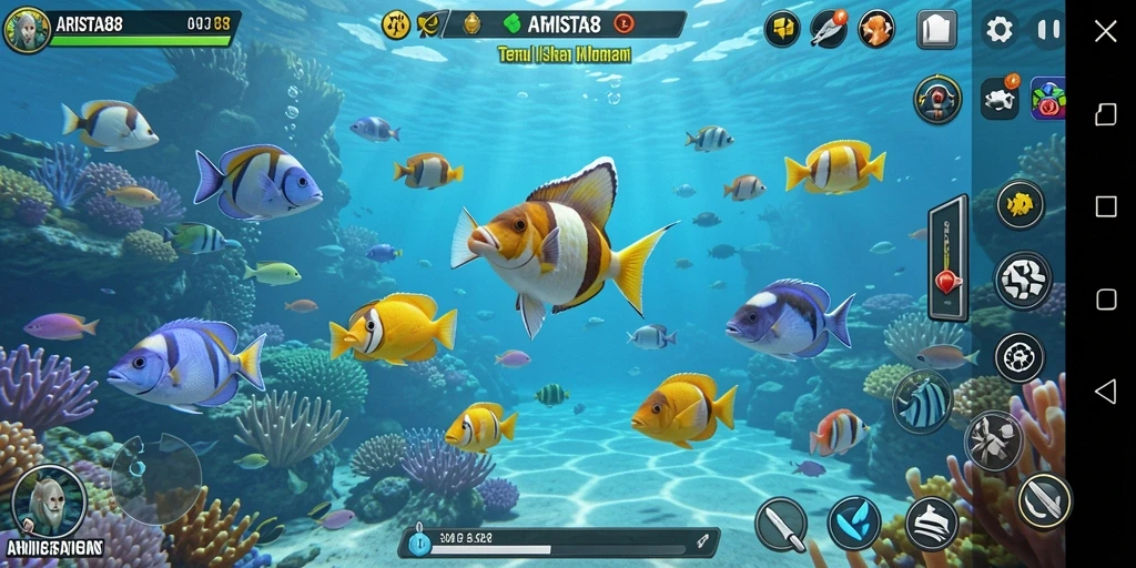 Gameplay Tembak Ikan seru di ARISTA88.