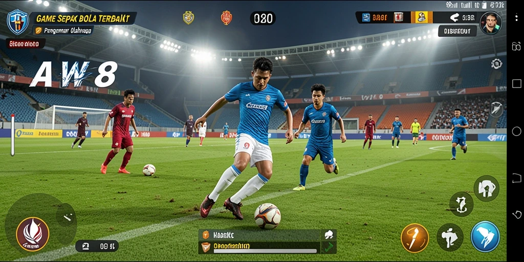 Tampilkan gameplay seru dan taktis dari AW8 dengan pemain sepak bola terbaik.