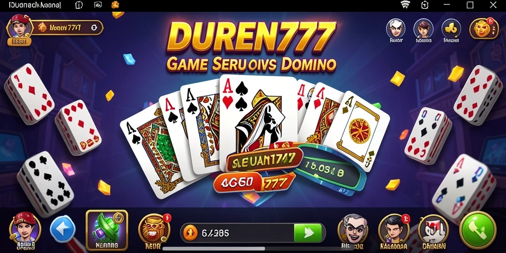 Screenshot utama DUREN777 menampilkan gameplay Domino yang menarik.