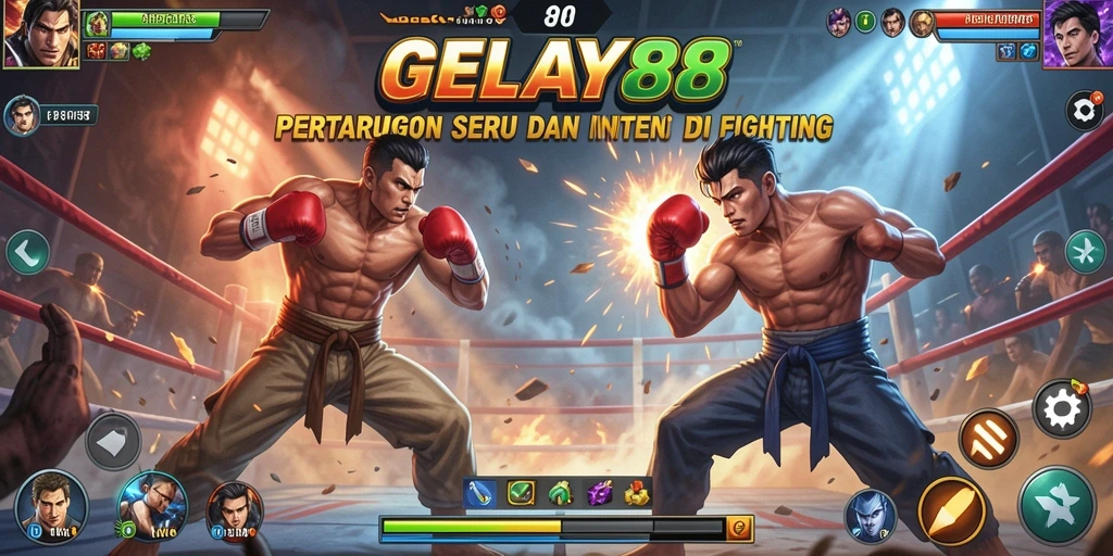 Gameplay pertarungan intens dan karakter beragam dalam GELAY88.