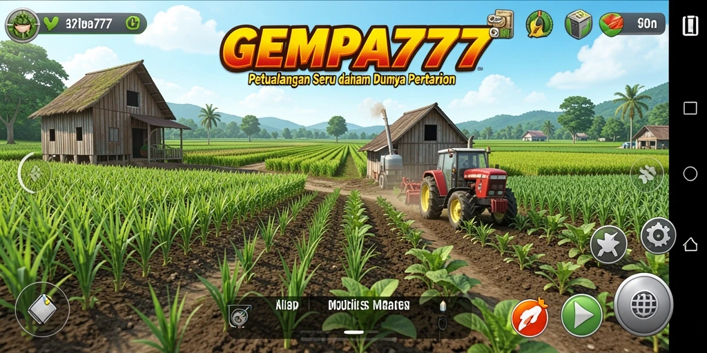 Tangkapan layar gameplay menarik dari <strong>GEMPA777</strong> yang menampilkan ladang subur dan aktivitas bertani.