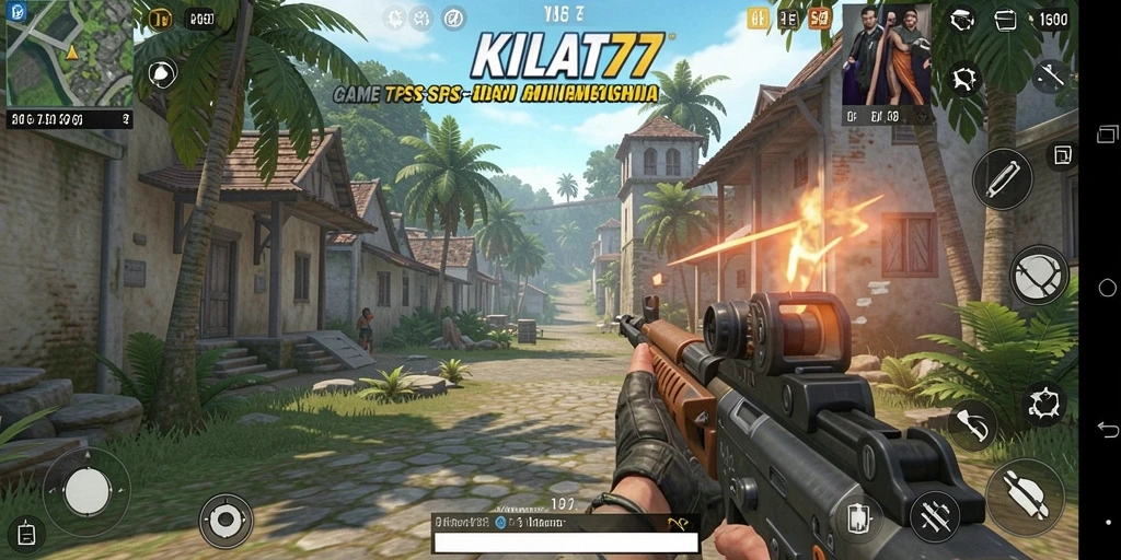 Tampilan gameplay KILAT77 yang menakjubkan dalam pertempuran TPS.