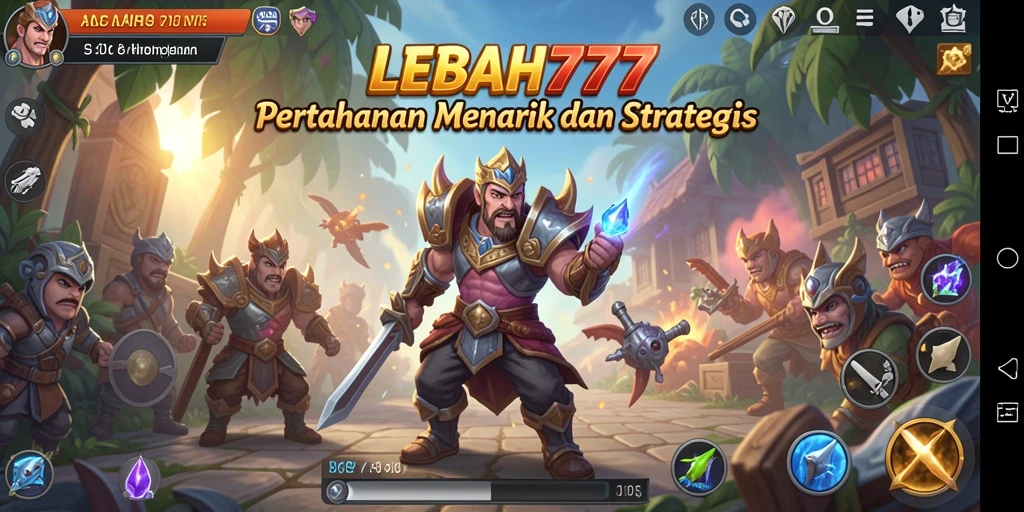 Tampilkan gameplay seru LEBAH777 dalam Tower Defense.