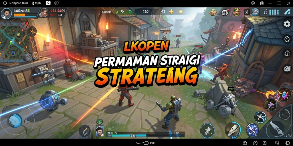 Skrin utama gameplay LKOPEN dengan aksi seru dan strategi.