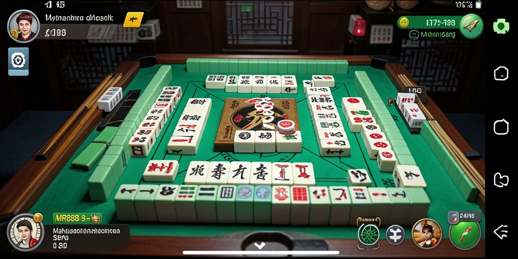 Tampilan gameplay Mahjong yang seru dan menarik di MR888.
