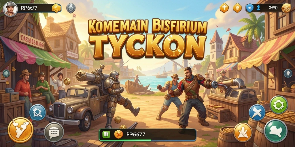 Tampilan gameplay menantang dalam game Tycoon RP6677.