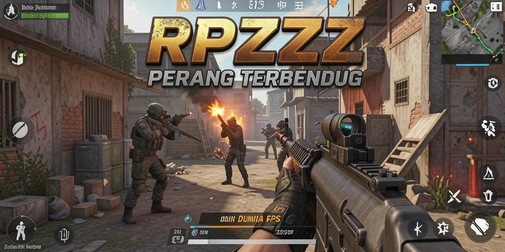 Tampilan gameplay intens dari RPZZZ yang menantang.