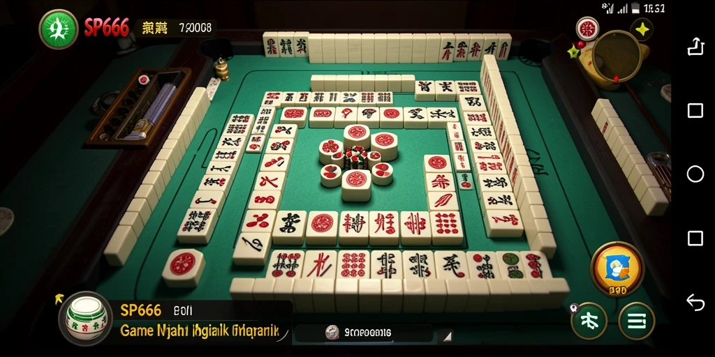 Tampilan gameplay Mahjong yang menantang dan menarik di SP666.