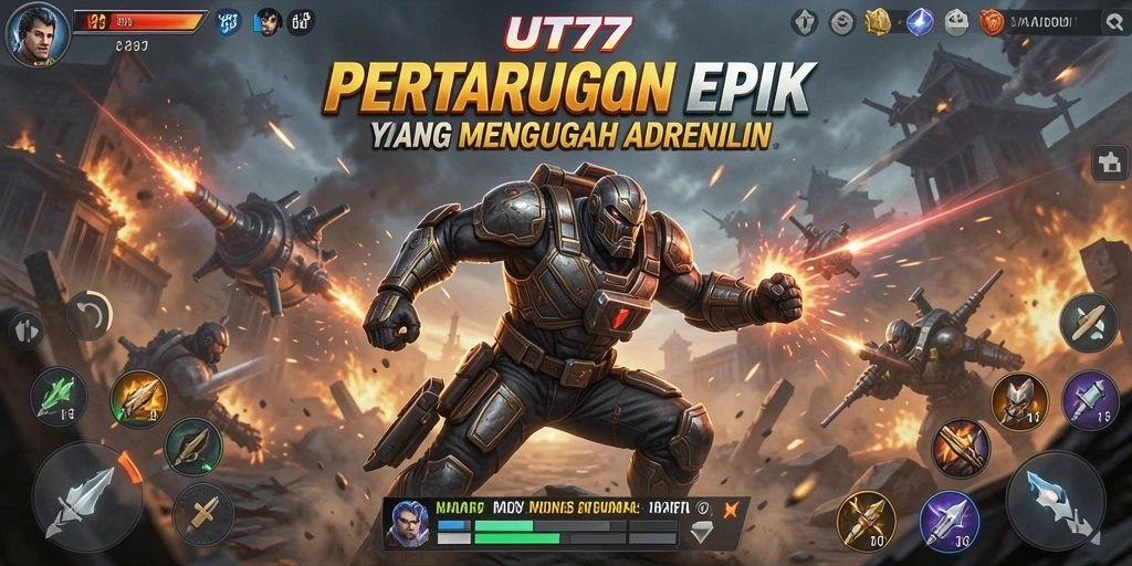 Tangkapan layar UT77 menampilkan aksi pertarungan yang mendebarkan.